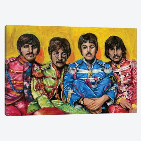 The Beatles Canvas Print #BKH20} by Blake Munch Canvas Wall Art