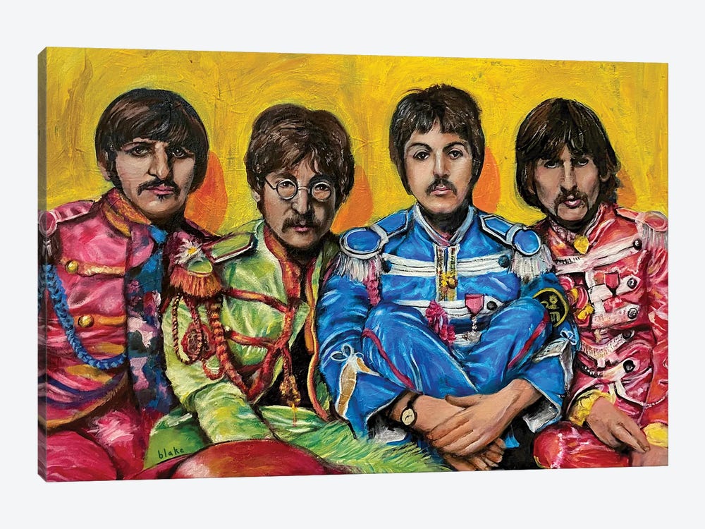 The Beatles by Blake Munch 1-piece Canvas Art