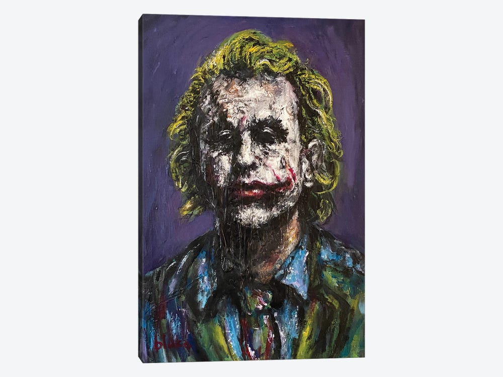 Joker - Heath by Blake Munch 1-piece Canvas Print