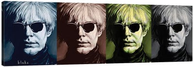 Warhol In Quadraphonic Canvas Art Print - Painter & Artist Art