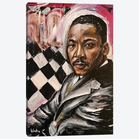 MLK In Contemplation Canvas Print #BKH2} by Blake Munch Canvas Art Print