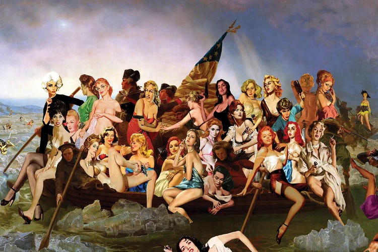 Dangerous Women Crossing The Delaware by Barry Kite wall art