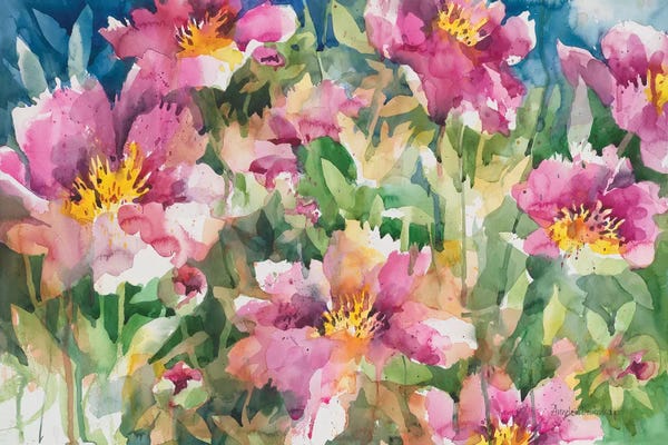 Watercolor Flowers: Peony Personalities by Annelein Beukenkamp
