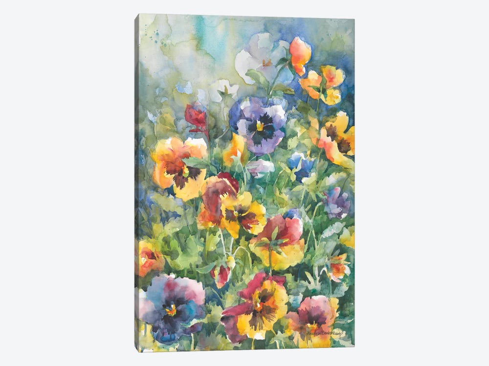 Picture Perfect Pansies by Annelein Beukenkamp 1-piece Canvas Print