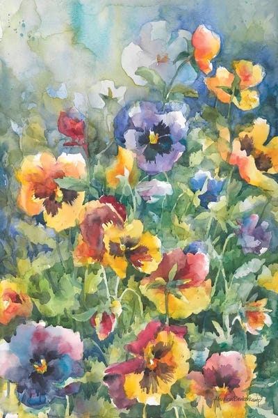 Watercolor Flowers: Picture Perfect Pansies by Annelein Beukenkamp