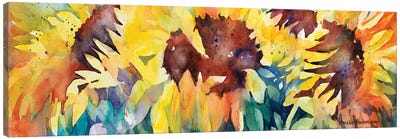 Row Of Sun Canvas Art Print - Flower Art