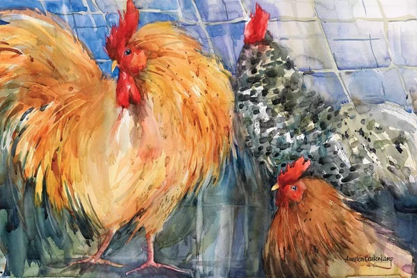 Chickens & Roosters: Three Crowns by Annelein Beukenkamp