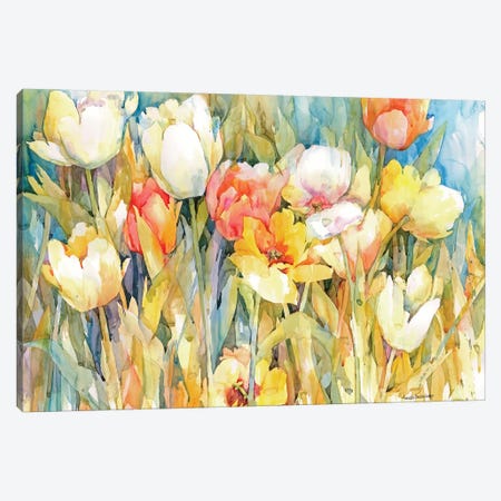 Tulip Team Canvas Print #BKK181} by Annelein Beukenkamp Art Print