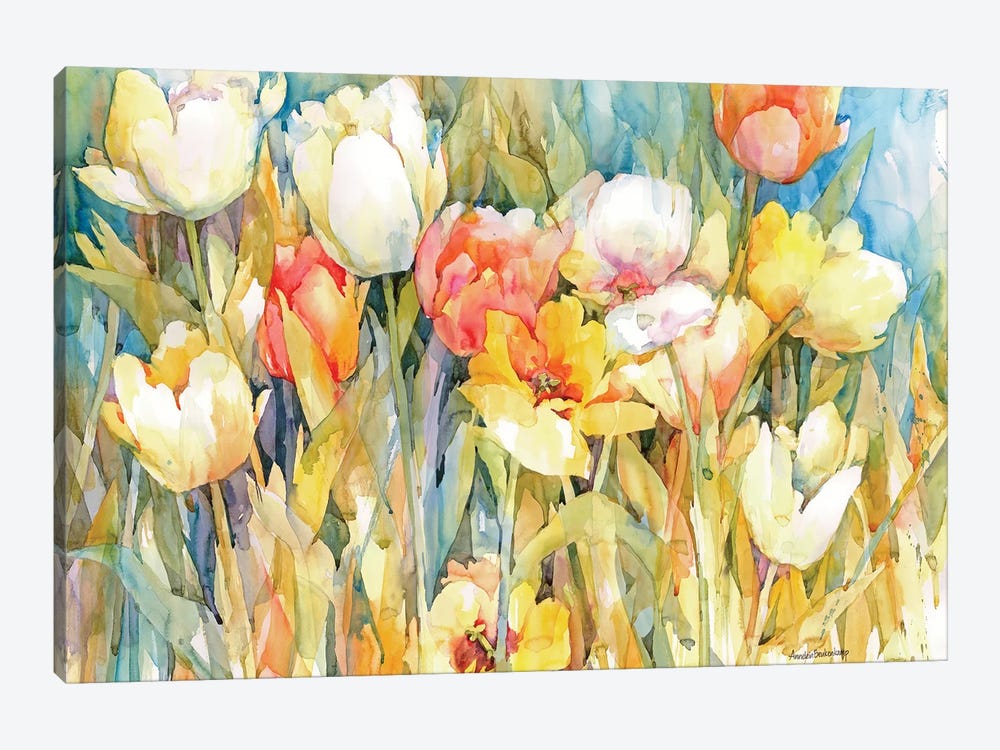 Tulip Team by Annelein Beukenkamp 1-piece Canvas Wall Art