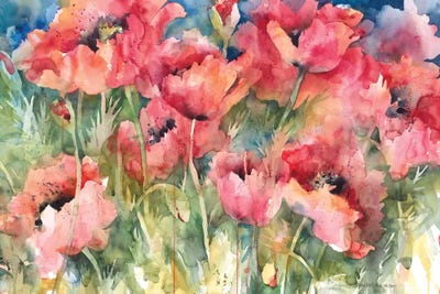 Vermillion Vision by Annelein Beukenkamp multi panel art