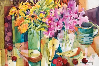 Cherries Jubilee by Annelein Beukenkamp multi panel art