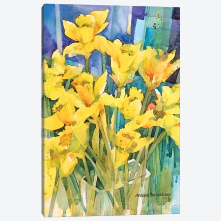 Daffodil Delight Canvas Print #BKK39} by Annelein Beukenkamp Canvas Artwork
