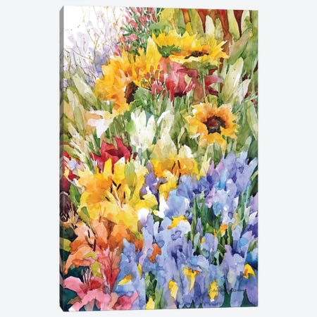 Flower Power Canvas Print #BKK52} by Annelein Beukenkamp Canvas Art