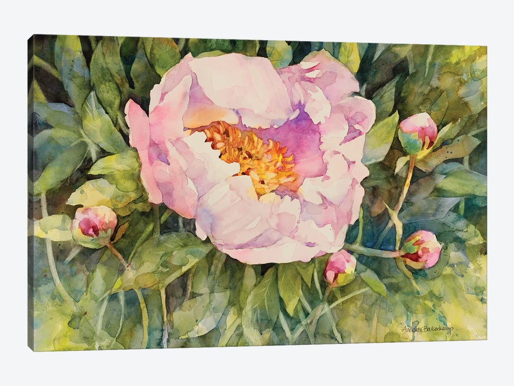 Flowers by Annelein Beukenkamp 1-piece Canvas Art