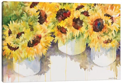Follow The Sun Canvas Art Print - Sunflower Art