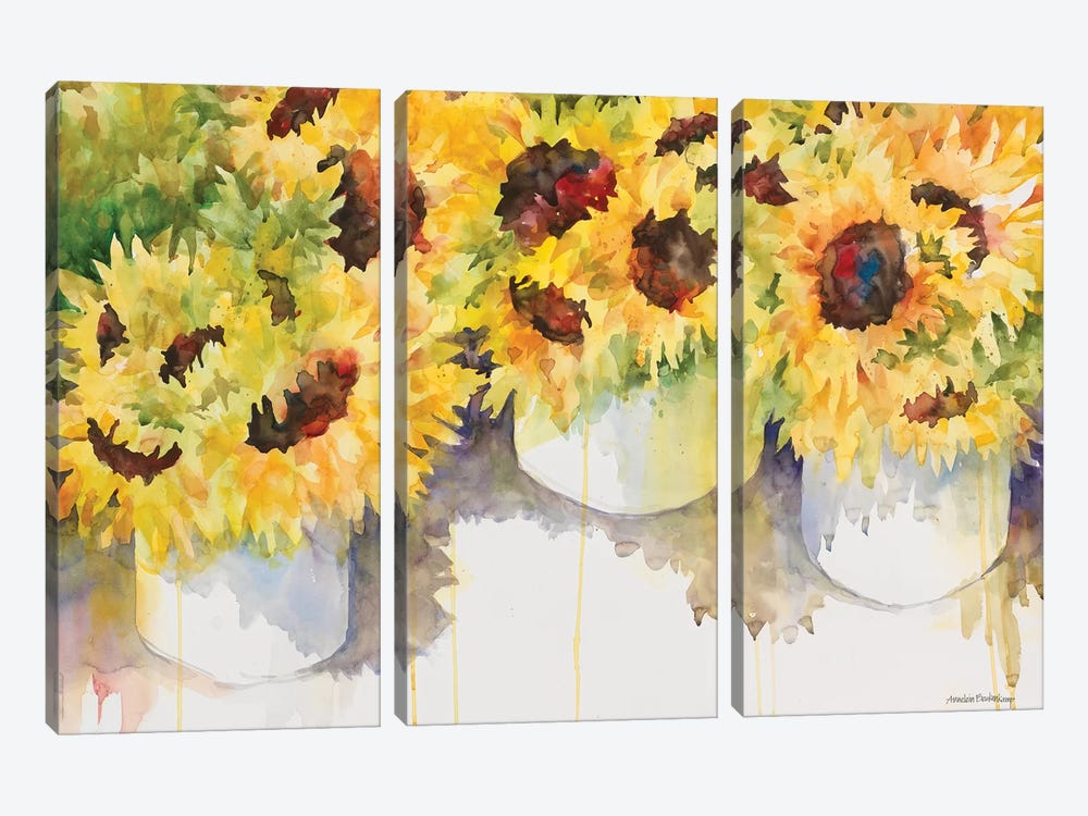 Follow The Sun by Annelein Beukenkamp 3-piece Canvas Art Print