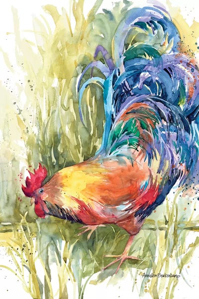 Fountain Of Feathers by Annelein Beukenkamp acrylic art print