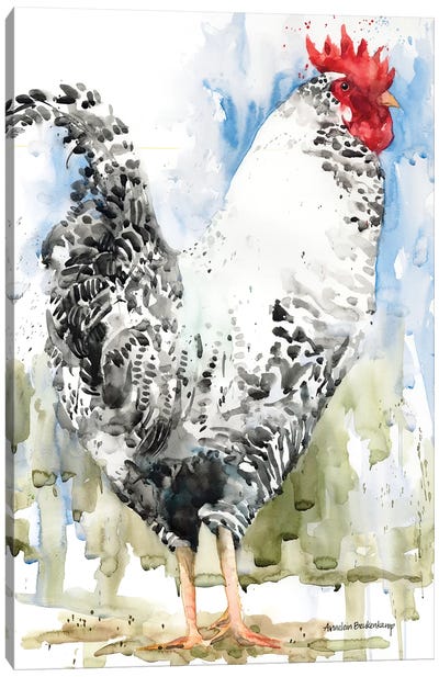 His Royal Highness Canvas Art Print - Chicken & Rooster Art