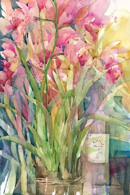 Orchid Gathering by Annelein Beukenkamp wall art