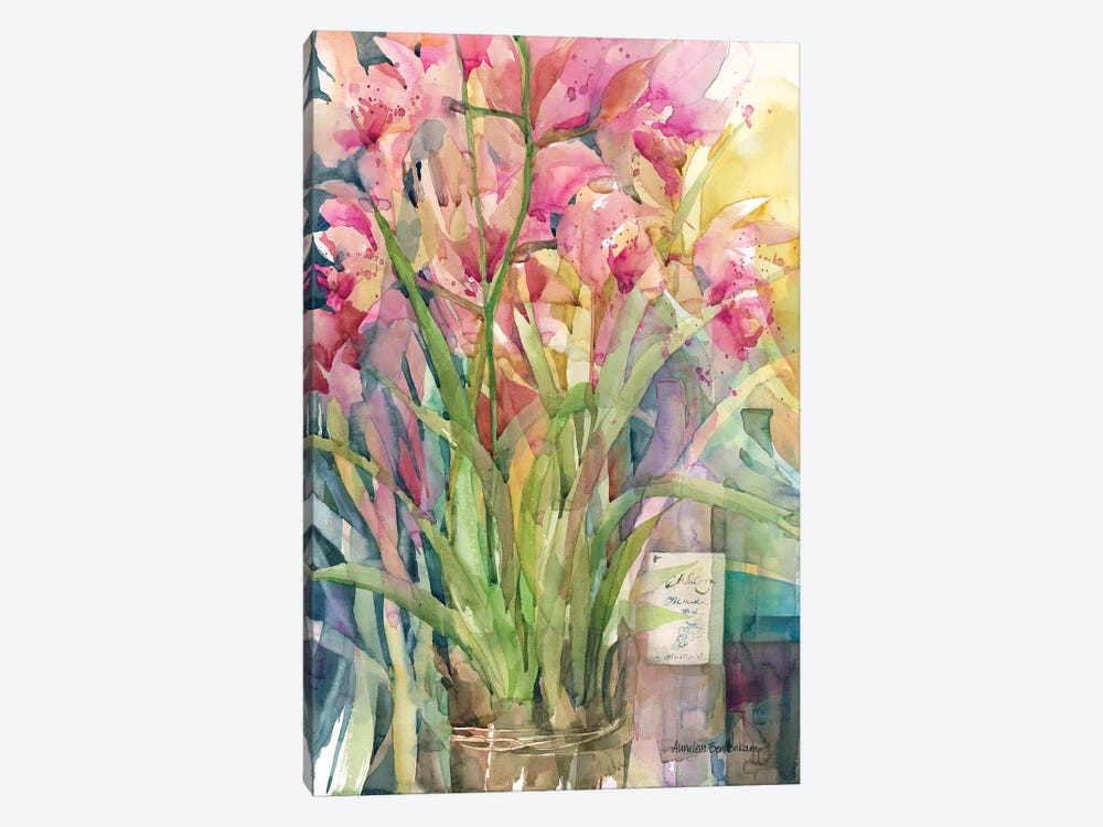 Orchid Gathering by Annelein Beukenkamp 1-piece Art Print
