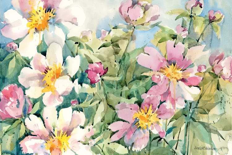 Palette Of Peonies by Annelein Beukenkamp wall art