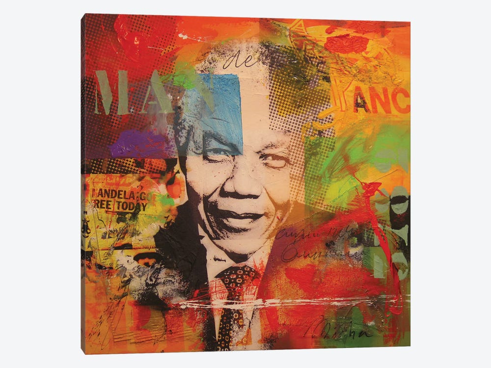 Mandela by Micha Baker 1-piece Canvas Artwork