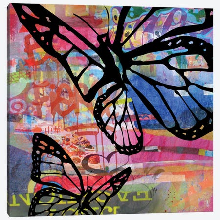 Butterfly I Canvas Print #BKR7} by Micha Baker Art Print