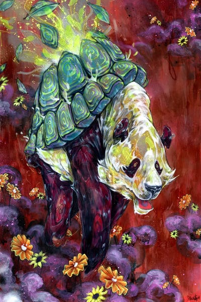 Pandalirium by Swartz Brothers Art framed canvas print