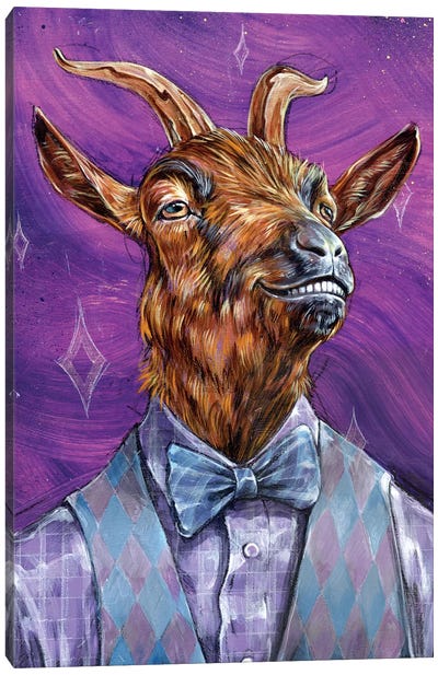 Salted Ham Canvas Art Print - Goat Art