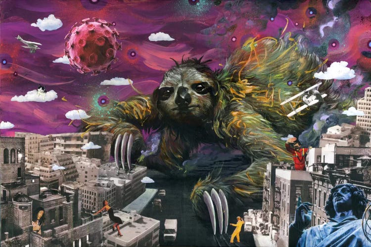 Sloth Cometh by Swartz Brothers Art wall art