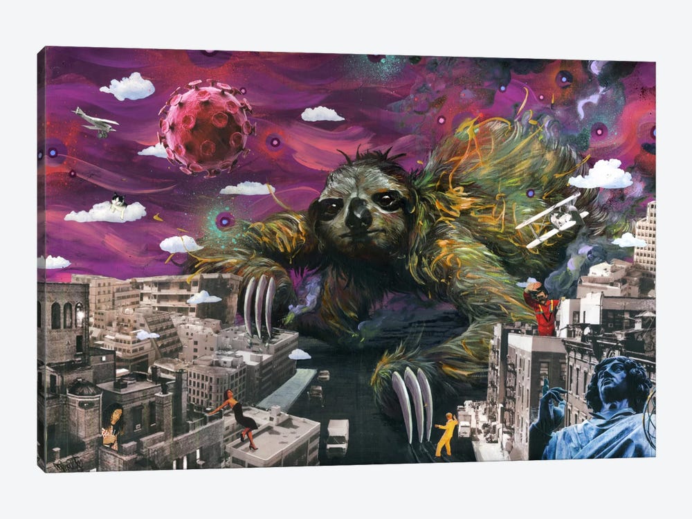 Sloth Cometh by Swartz Brothers Art 1-piece Canvas Art Print