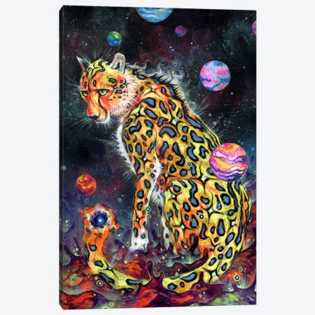 Space Cheetah Canvas Print #BKT116} by Swartz Brothers Art Canvas Art