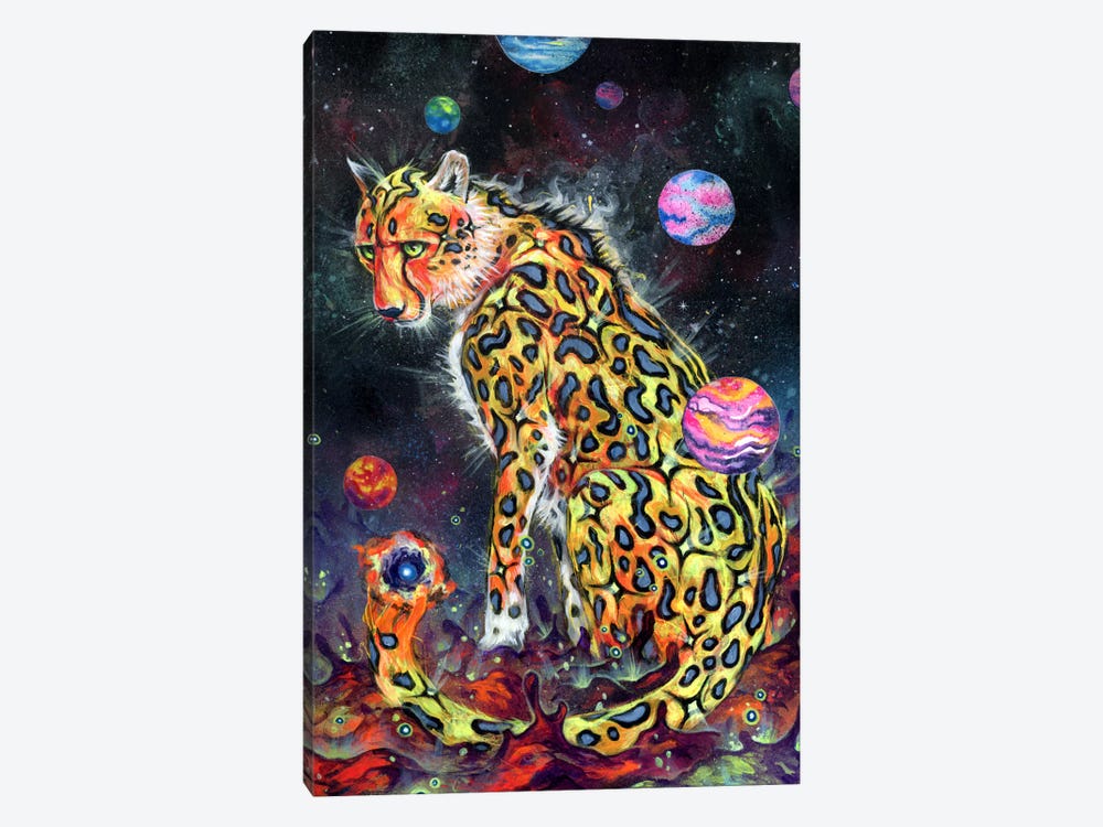 Space Cheetah by Swartz Brothers Art 1-piece Canvas Print