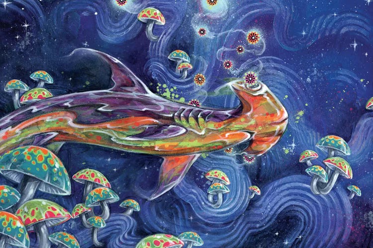 Shark Tea by Swartz Brothers Art wall art