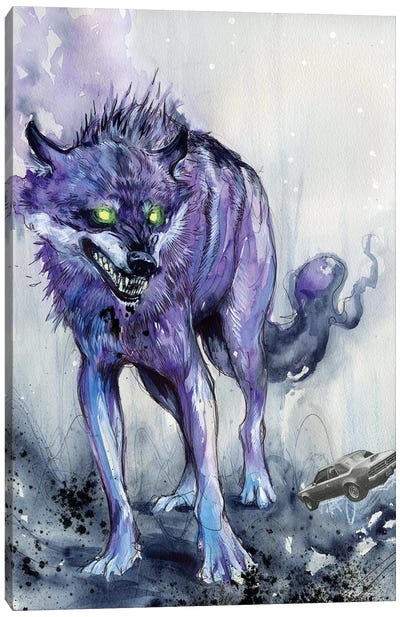 Fever Wolf Canvas Art Print - Swartz Brothers Art
