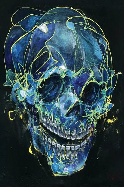 Cold Skull by Swartz Brothers Art framed canvas print