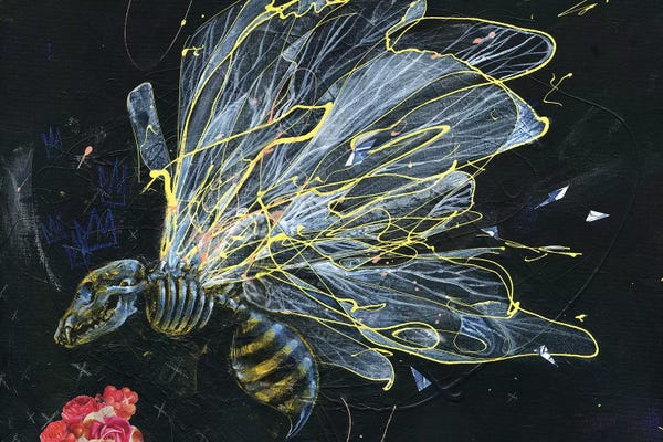 Bees: King Of The Blues by Swartz Brothers Art