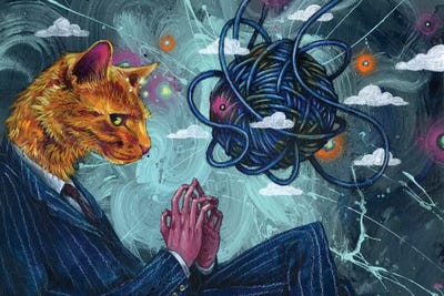 Diabolical Dog by Swartz Brothers Art art print