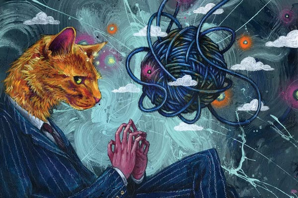 Orange Cats: Diabolical Dog by Swartz Brothers Art