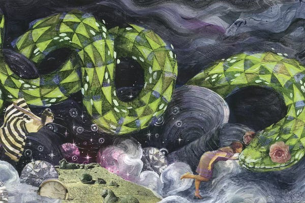 Snakes: Sparkle Garden by Swartz Brothers Art