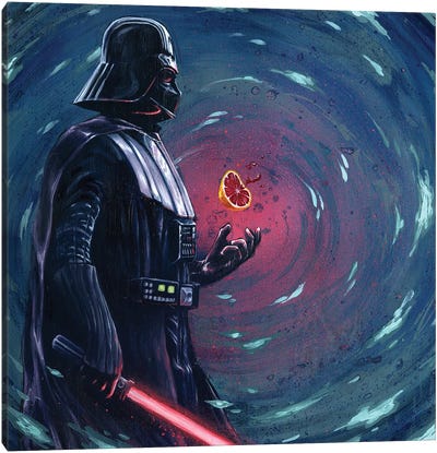 Excessive Force Canvas Art Print - Darth Vader