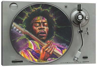 Jimi Hendrix Lives Canvas Art Print - Media Formats
