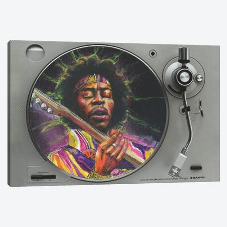 Jimi Hendrix Lives Canvas Print #BKT182} by Swartz Brothers Art Canvas Wall Art