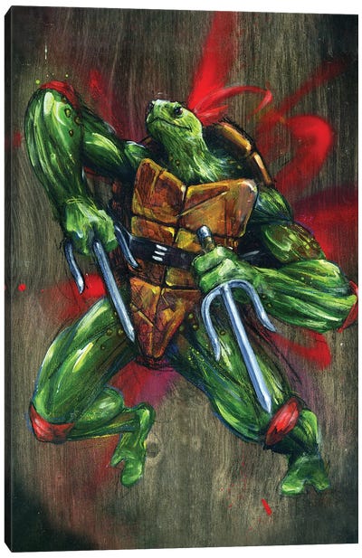 TMNT Raphael Canvas Art Print - Teenage Mutant Ninja Turtles