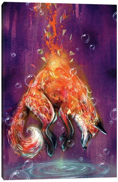 Suspension Canvas Art Print - Psychedelic Animals