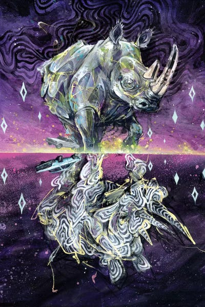 Albino Rhino by Swartz Brothers Art canvas print