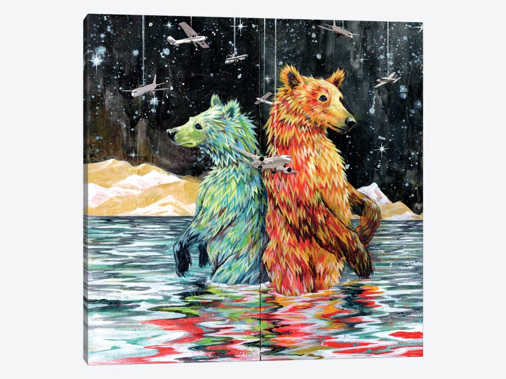 Bear Back by Swartz Brothers Art 1-piece Art Print