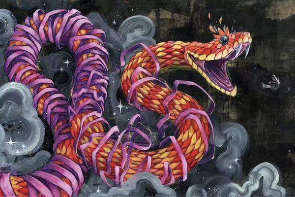 Reptiles & Amphibians: Black Flies Change Colors by Swartz Brothers Art