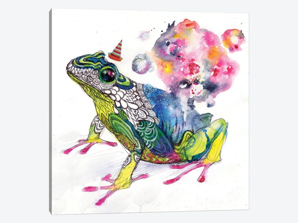 Party Frog by Swartz Brothers Art 1-piece Canvas Artwork