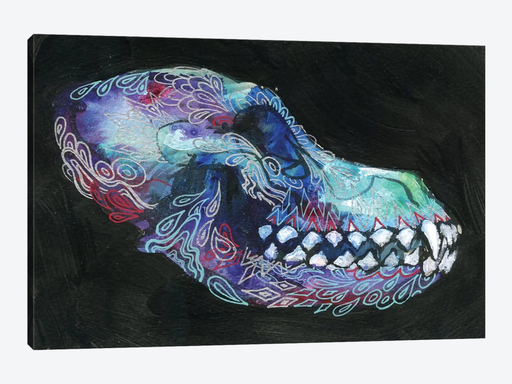 Dog Skull by Swartz Brothers Art 1-piece Canvas Art Print